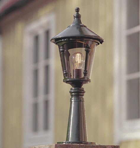 Konstsmide Junior Sockel B: 17.0 cm T: 4.8 cm H: 24.5 cm lackiertes Aluminium, grün 574-600