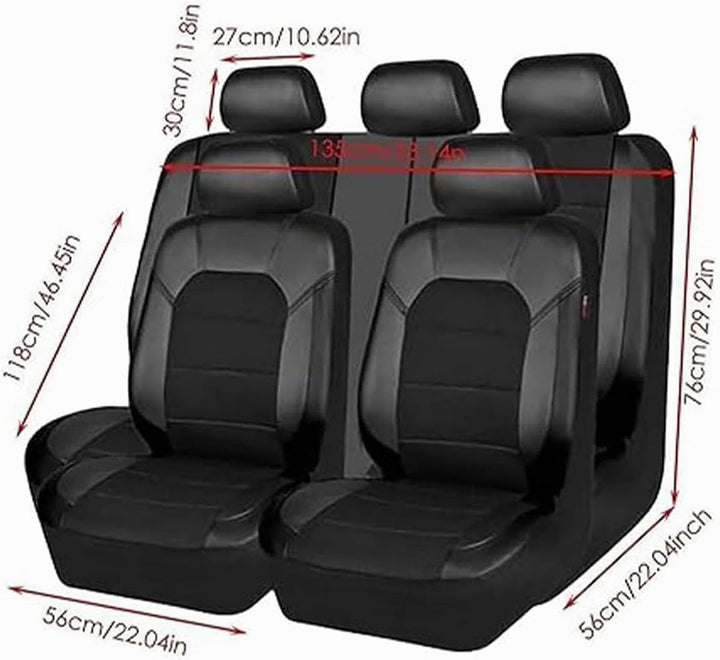 Auto Sitzbezüge Set für Dacia Lodgy/Lodgy Stepway/Logan/Sandero/Sandero Stepway, Sitzschoner Schonbe