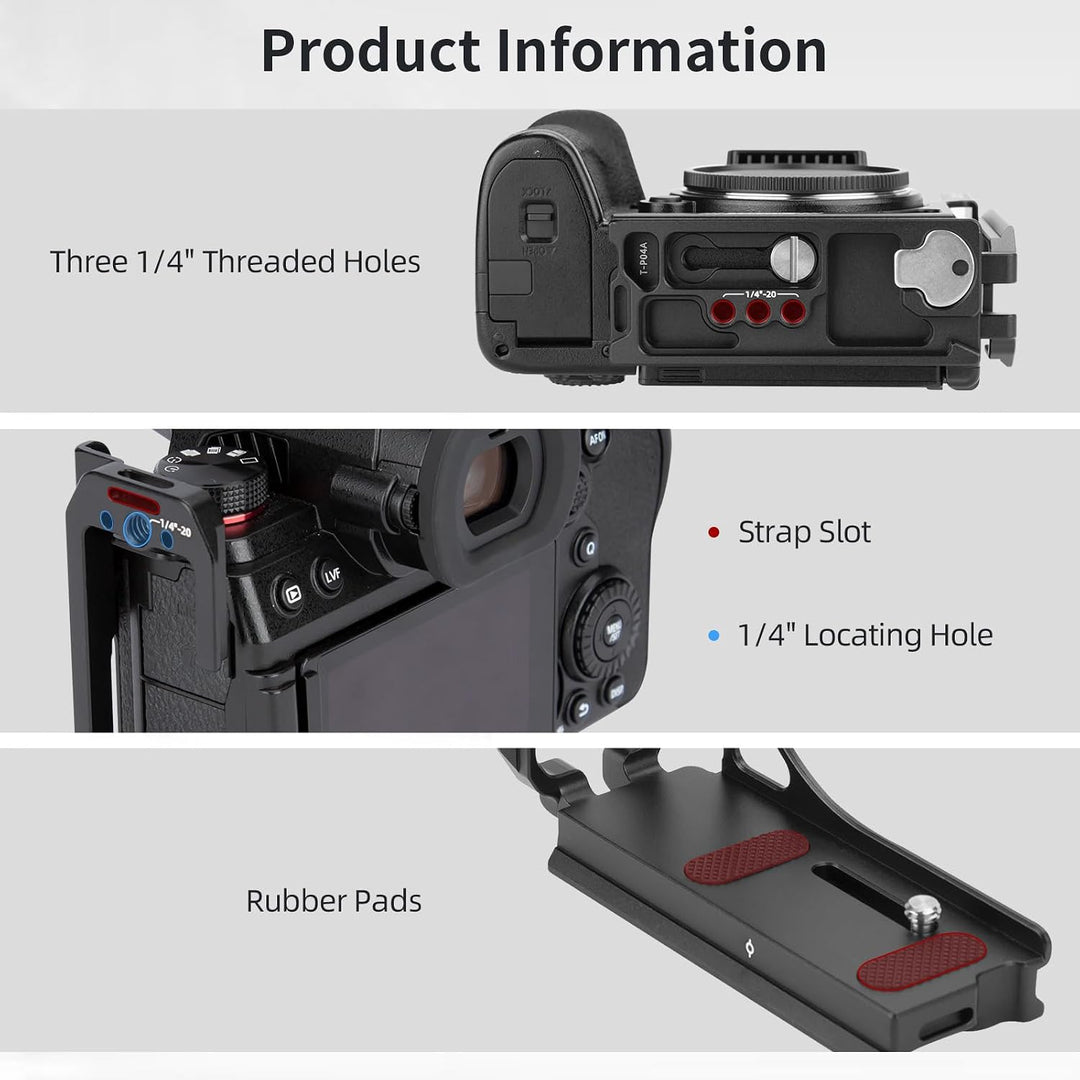 Nitze S5 II L Halterung für Panasonic LUMIX S5 II Kamera, S5 II L Bracket mit Arca Swiss Schnellwech