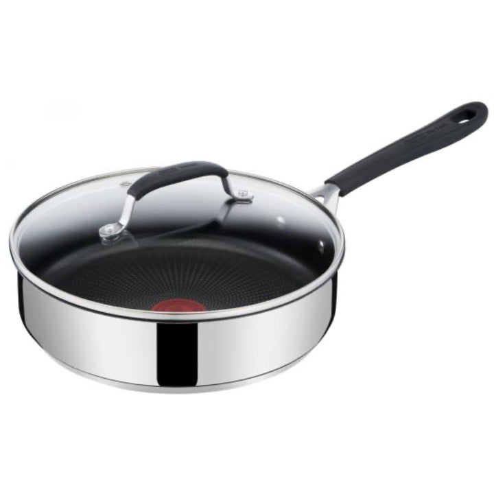 TEFAL Compatible - Jamie Oliver - Quick &amp; Easy SS Sautepan 25 cm + Lid (E3033344)