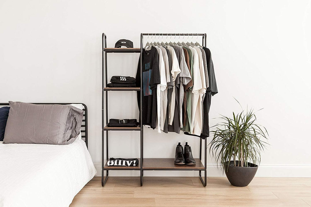 Movian, Kleiderbügel/Kleiderschrank/Garderobenständer/kleiderbügel holz/Kleiderschrank mit Regal, De