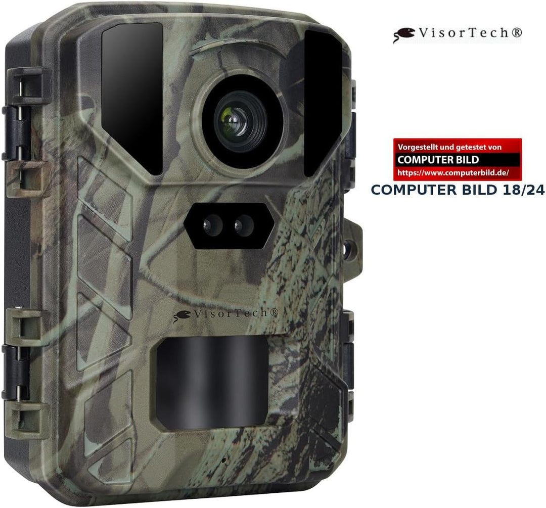 VisorTech Wildkameras: Wildkamera mit 50 MP, interpolierter 4K-Auflösung und No-Glow-IRs (Überwachun