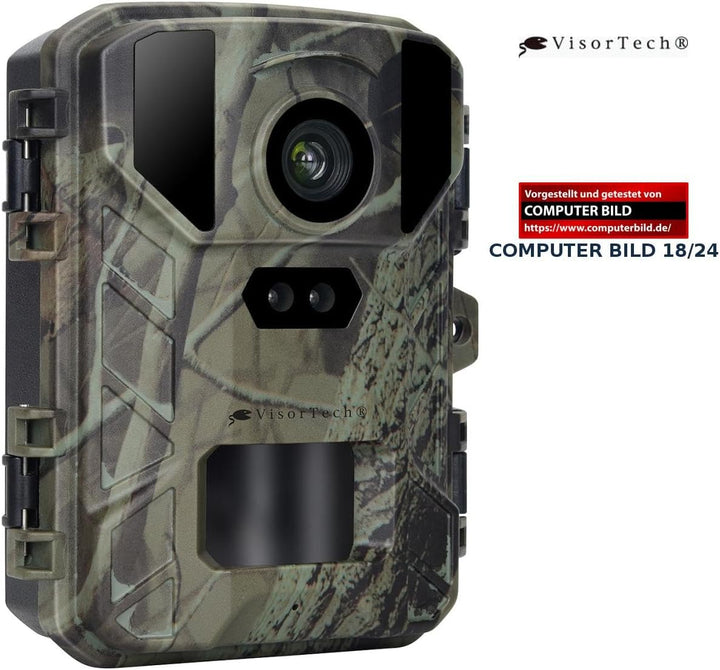 VisorTech Wildkameras: Wildkamera mit 50 MP, interpolierter 4K-Auflösung und No-Glow-IRs (Überwachun