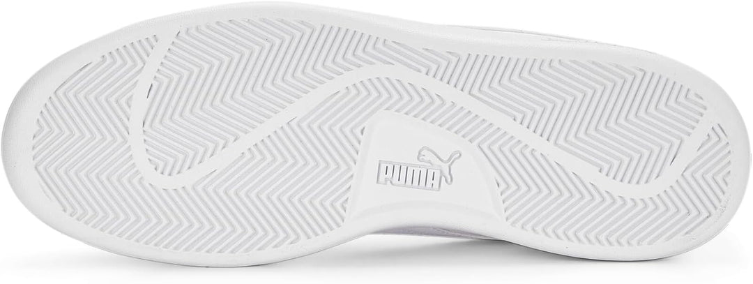 PUMA Unisex Kinder Smash 3.0 L Sneaker 36 EU Puma White Puma White Puma Gold, 36 EU Puma White Puma