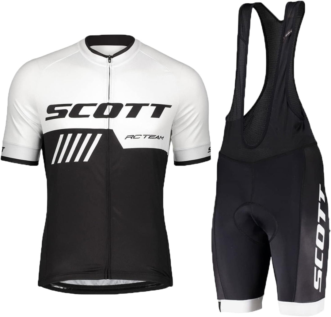 HOMTOL Herren Fahrrad Anzüge Kurzarm Fahrrad Trikot set Atmungsaktive Radtrikot Fahrradbekleidung Se