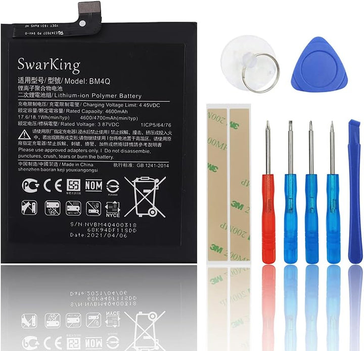 SwarKing Ersatz Akku Kompatibel mit Poco F2 Pro M2004J11G BM4Q with Toolkit