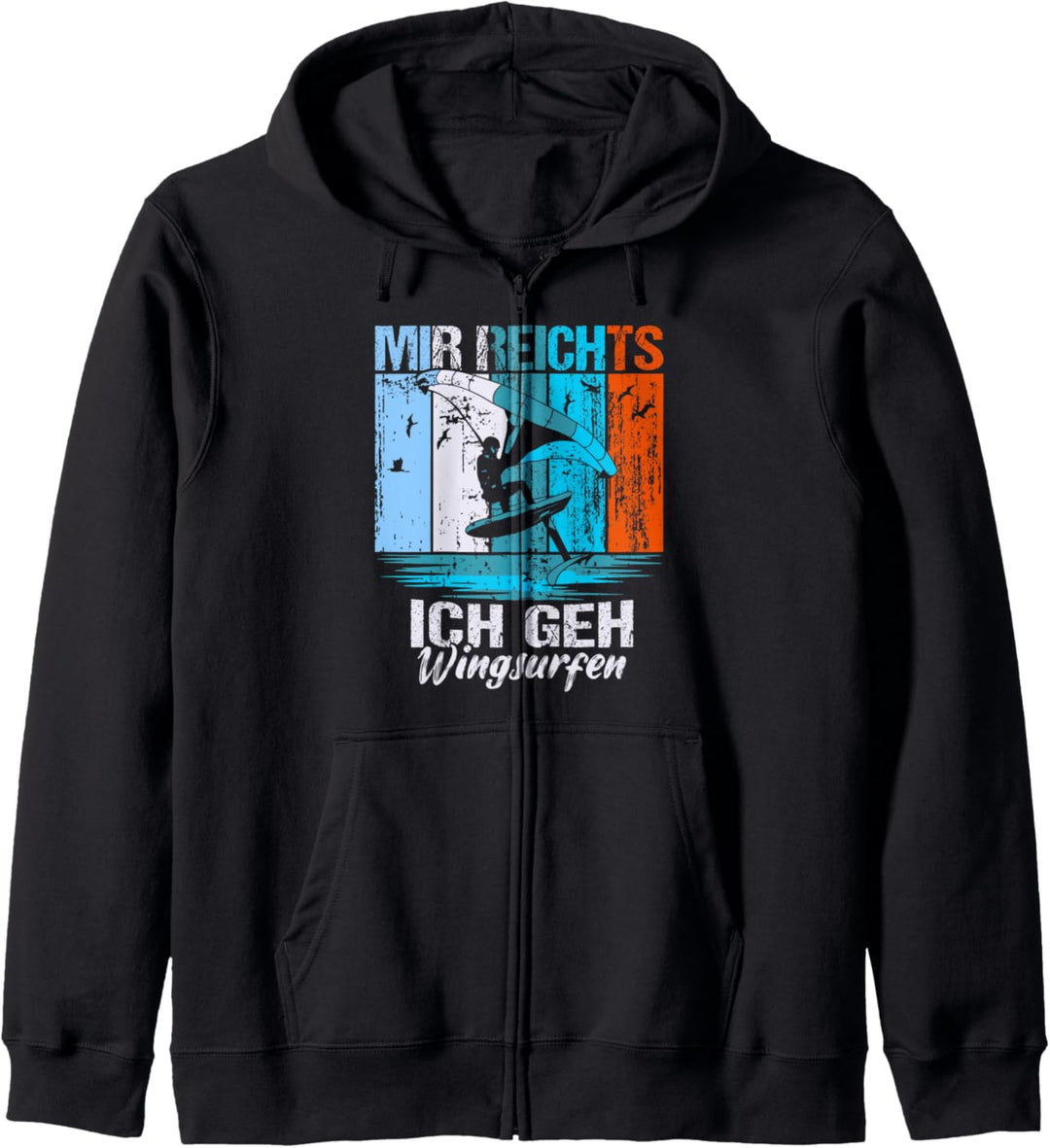 Mir Reichts Ich Geh Wingsurfen Surfen Wingsurfer Retro Stil Kapuzenjacke