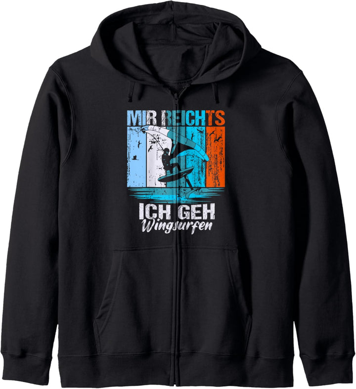 Mir Reichts Ich Geh Wingsurfen Surfen Wingsurfer Retro Stil Kapuzenjacke