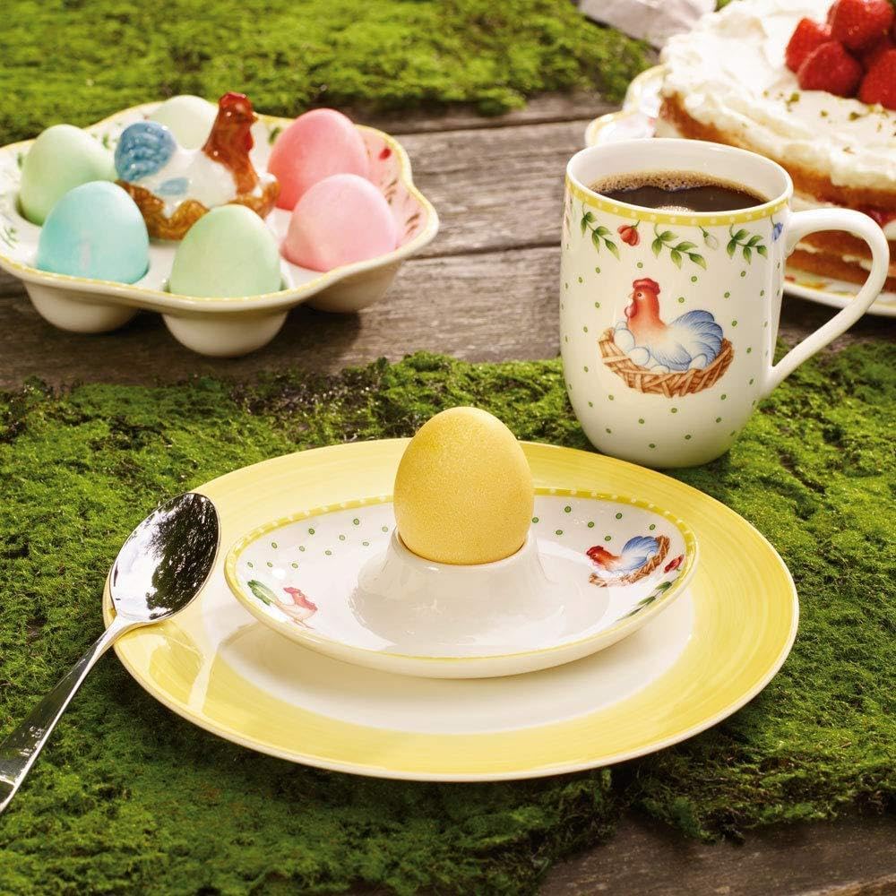 Villeroy & Boch Bunny Tales Ornament Korb-Form Max, Porzellan, Bunt, Hase Max Hase Max Mehrfarbig, H