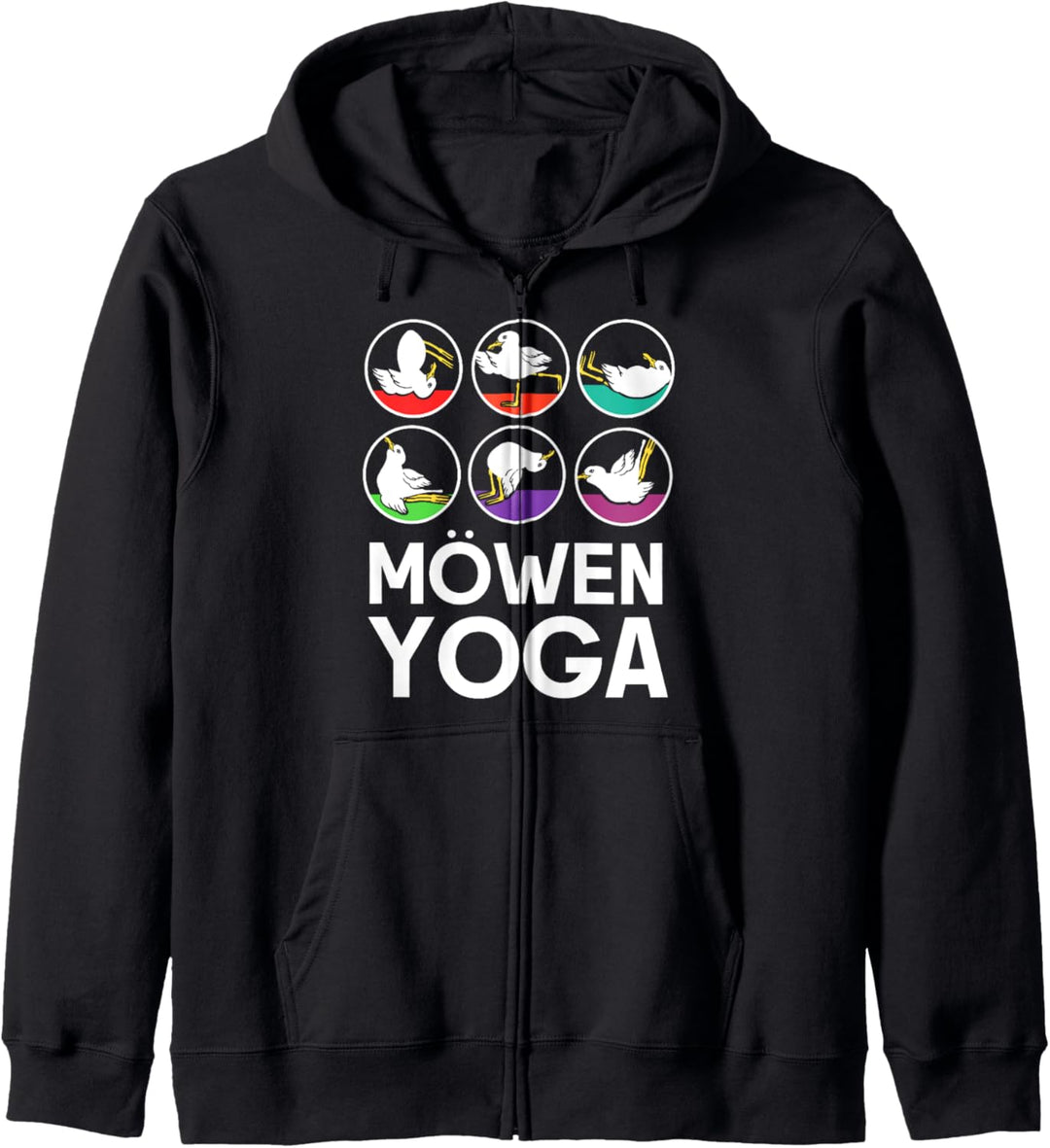 Möwen Yoga Kapuzenjacke