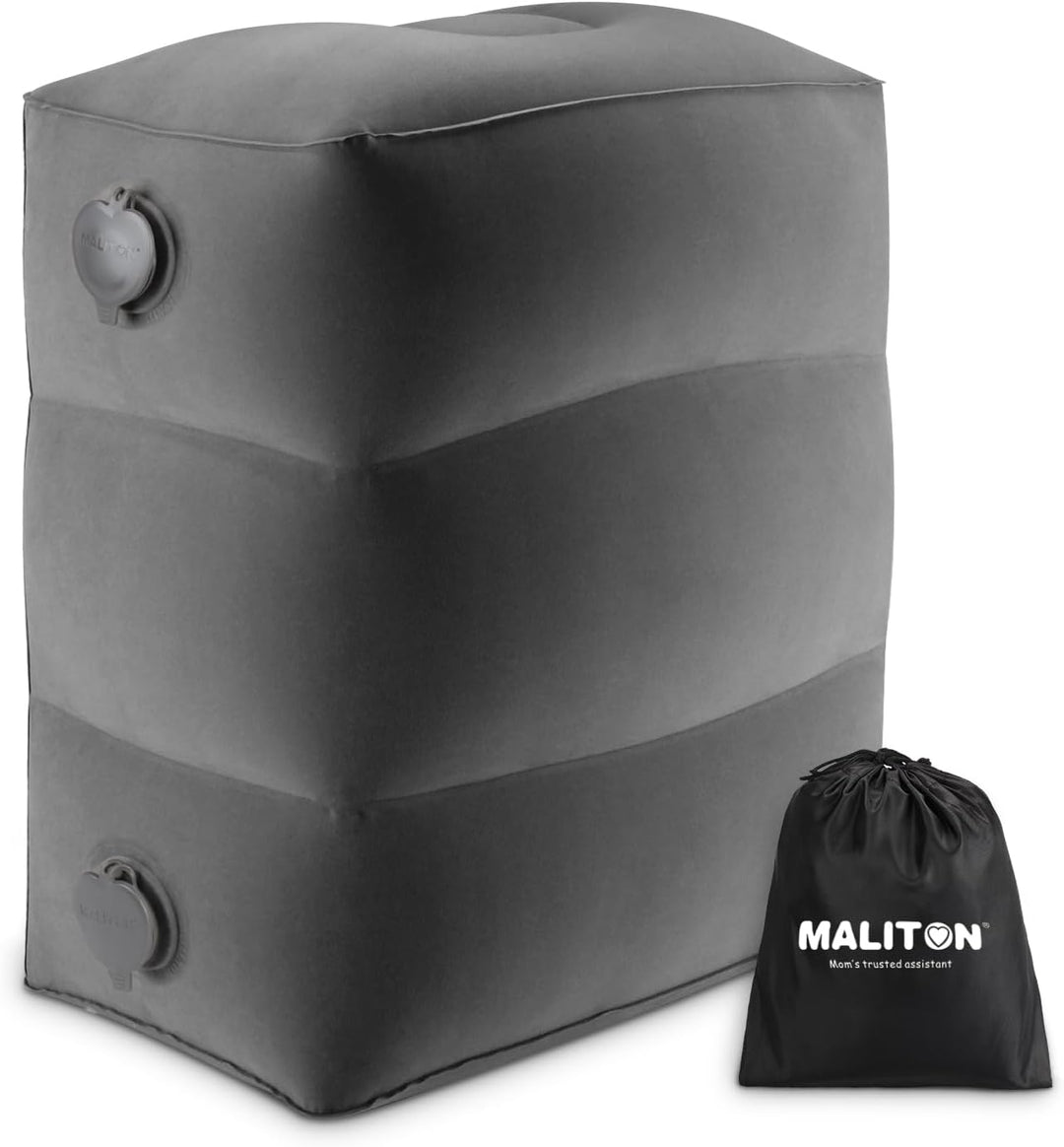 Maliton Fussstütze Flugzeug，Aufblasbare Fussstütze Kissen für Reisen Auto & Zuhause & Büro, Höhenver