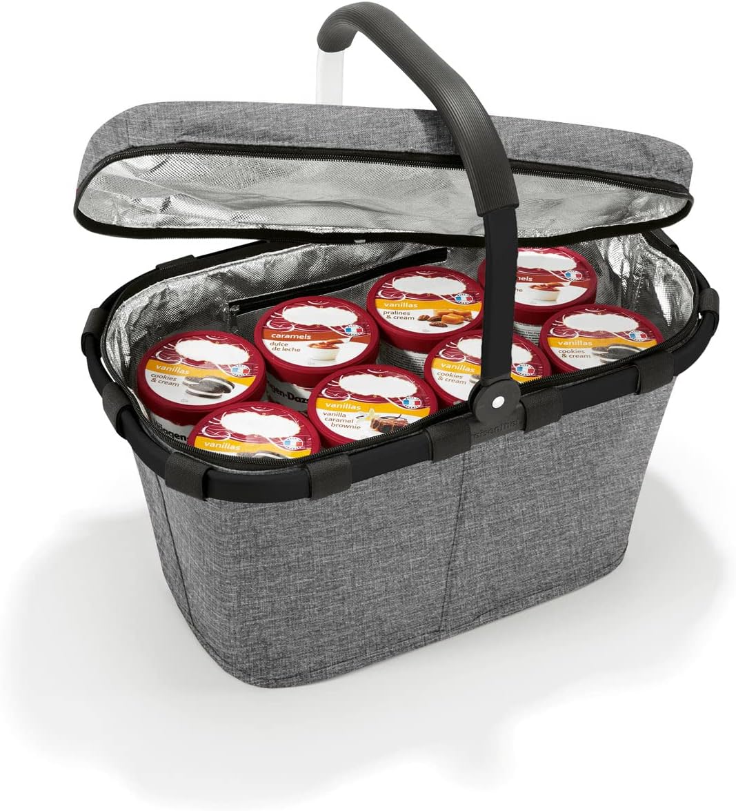 reisenthel thermo carrybag ISO - Einkaufskorb mit Kühlfunktion 29 cm Twist Silver, Twist Silver