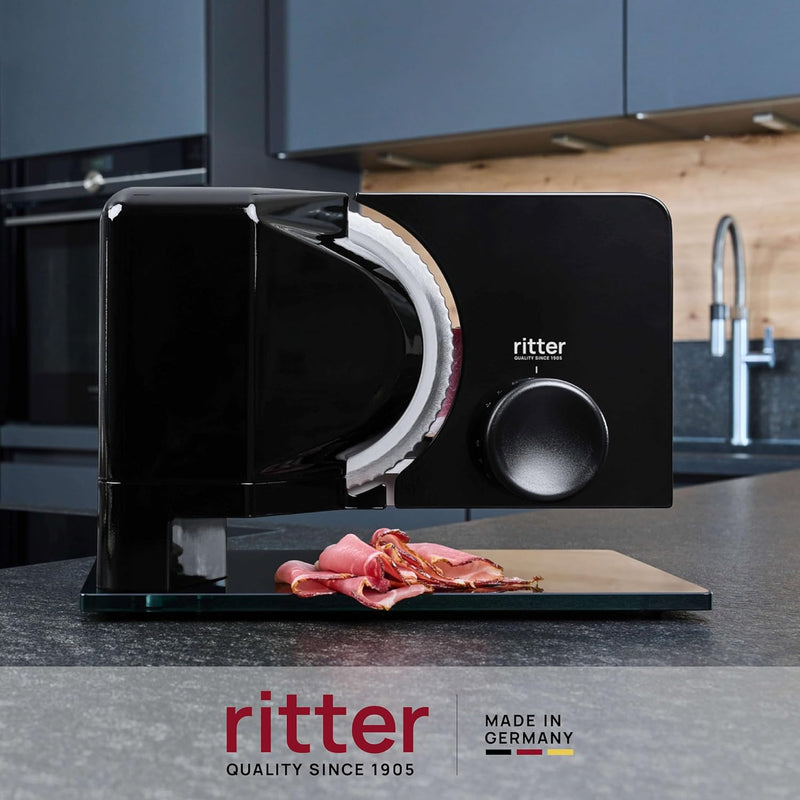 ritter sono 2 Elektrischer Allesschneider & Brotschneidemaschine aus Metall mit ECO-Motor, Made in G