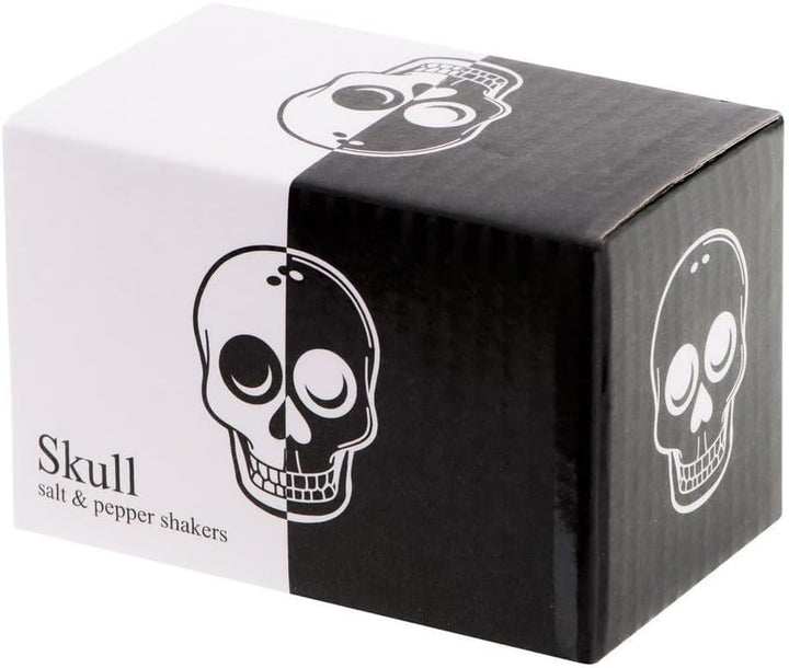 Salz- und Pfefferstreuer Totenkopf, Schädel, Keramik