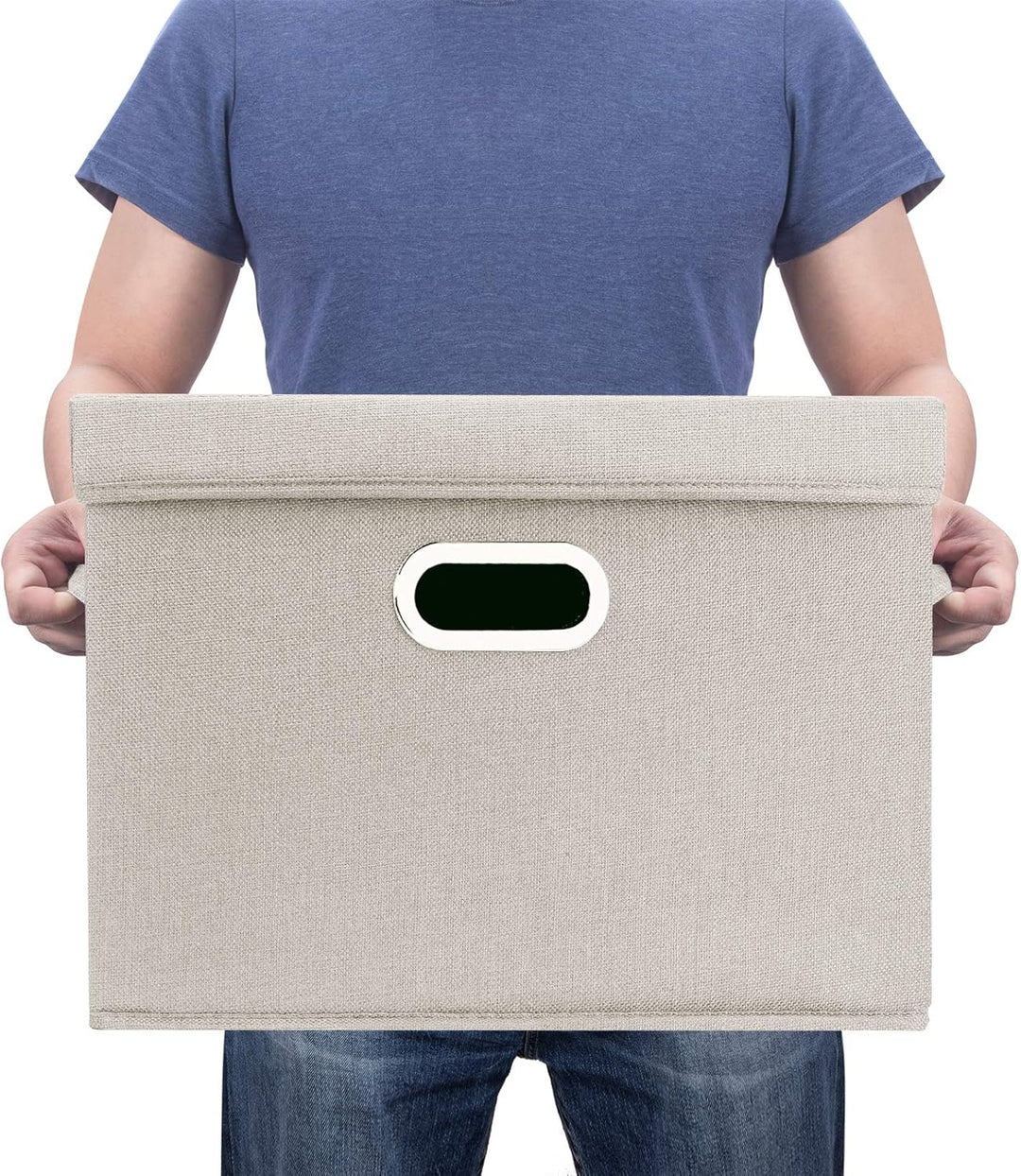 TYEERS Aufbewahrungsbox mit Deckel Gross, Stoff, Faltbare, Waschbare, Kisten Aufbewahrung mit Deckel