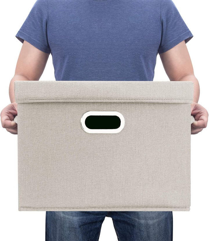 TYEERS Aufbewahrungsbox mit Deckel Gross, Stoff, Faltbare, Waschbare, Kisten Aufbewahrung mit Deckel