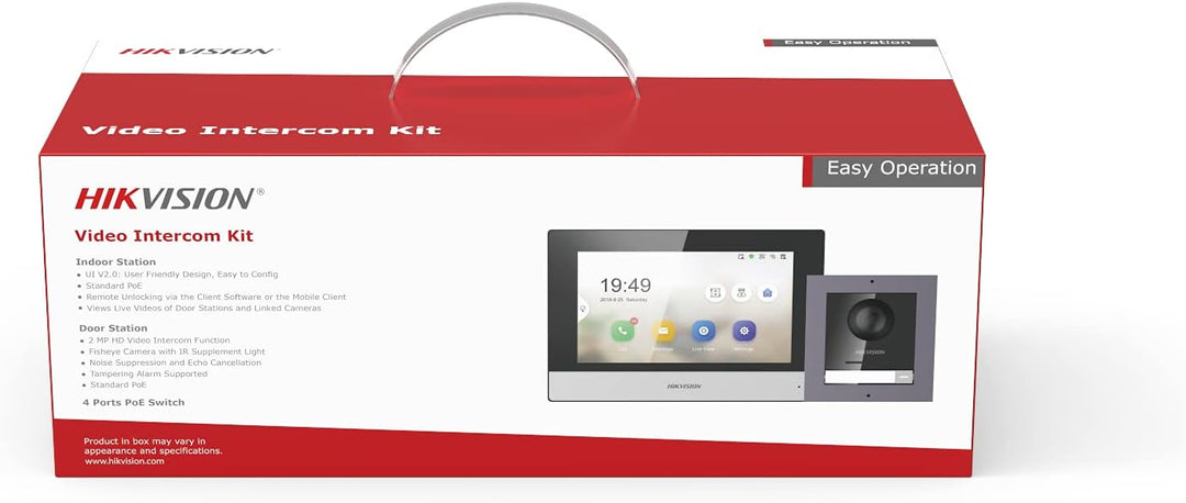 Hikvision Telefono del portello basato su IP/Campana Schermo TFT colorato da 7 pollici Risoluzione V