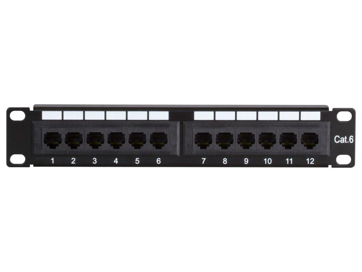 Patchpanel 10 Zoll - 12-fach UTP Patchpanel CAT 6, Cat6 UTP