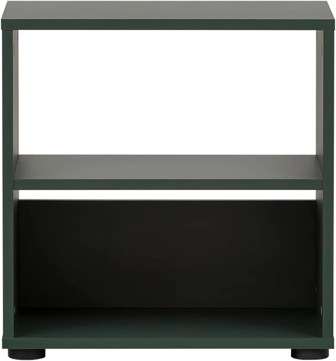 Schildmeyer Regal, Holzwerkstoff, waldgrün, 48,5 x 33,2 x 50,1 cm