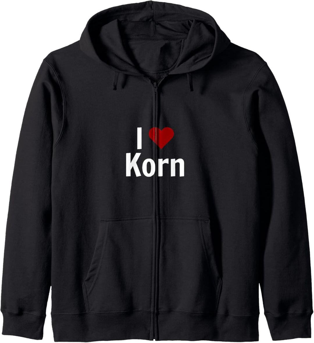 Ich liebe I love Korn Gin Lustig Saufen Spruch Mallorca Kapuzenjacke