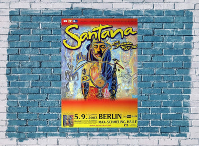 Santana - Shaman Berlin, Berlin 2003 » Konzertplakat/Premium Poster | Live Konzert Veranstaltung | D