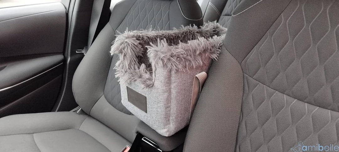 Hunde Armlehn Auto | Universal Autositz Waschbar Abriebfest, Autositz Hund für Mittelkonsol, Vorders
