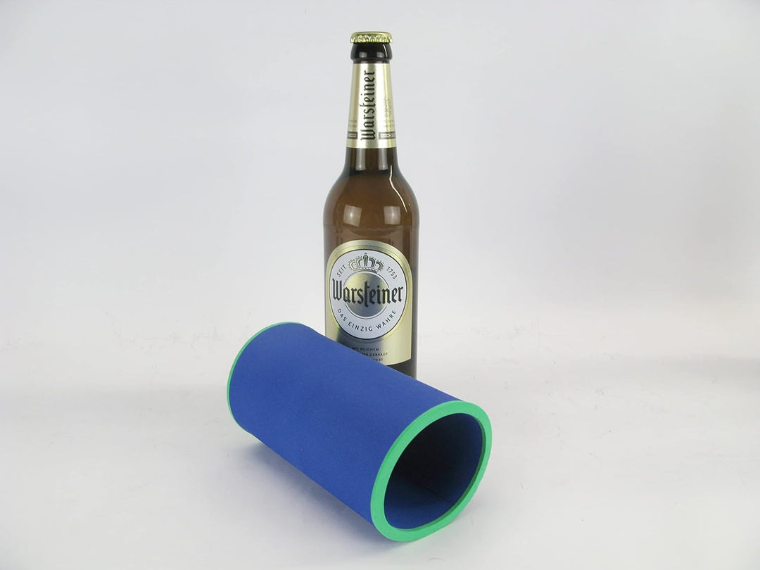 6er Set Blaue Getränkekühler 0,5l Flasche - Bierkühler - Neoprenkühler - passgenau ~Flaschenkühler~