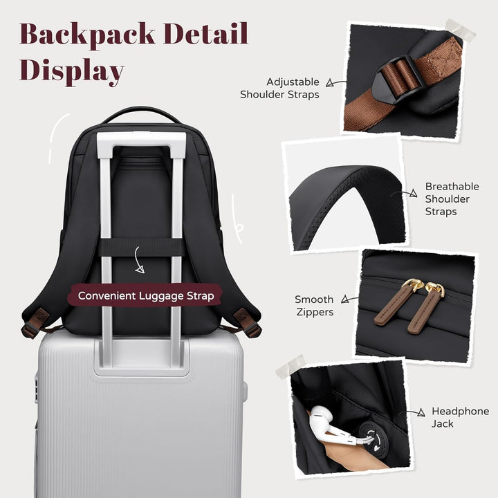 GOLF SUPAGS Multifunktional Handgepäck Rucksack, Schulrucksack Teenager, Rucksack Damen für Schule,