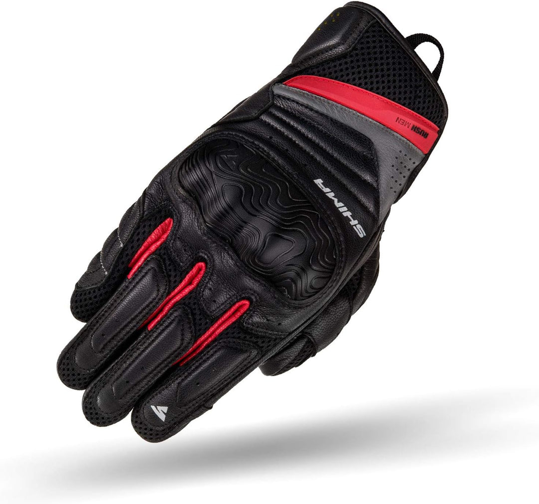 SHIMA RUSH Motorradhandschuhe - Atmungsaktive, Verstärkte, Stadt, Sommer, Touchscreen Handschuhe mit