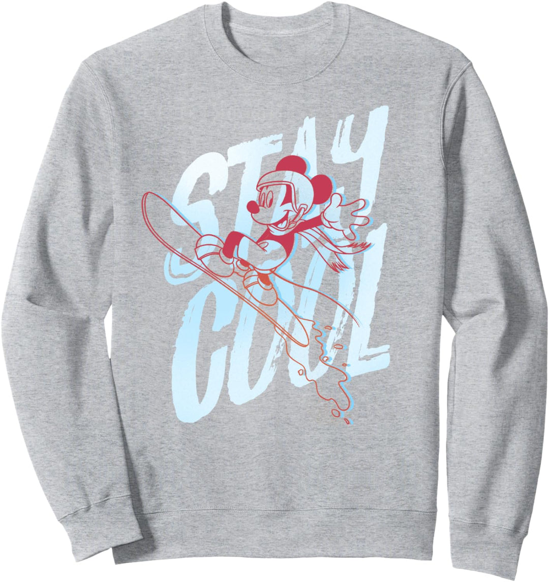 Disney Mickey And Friends Mickey Mouse Stay Cool Snowboarder Sweatshirt
