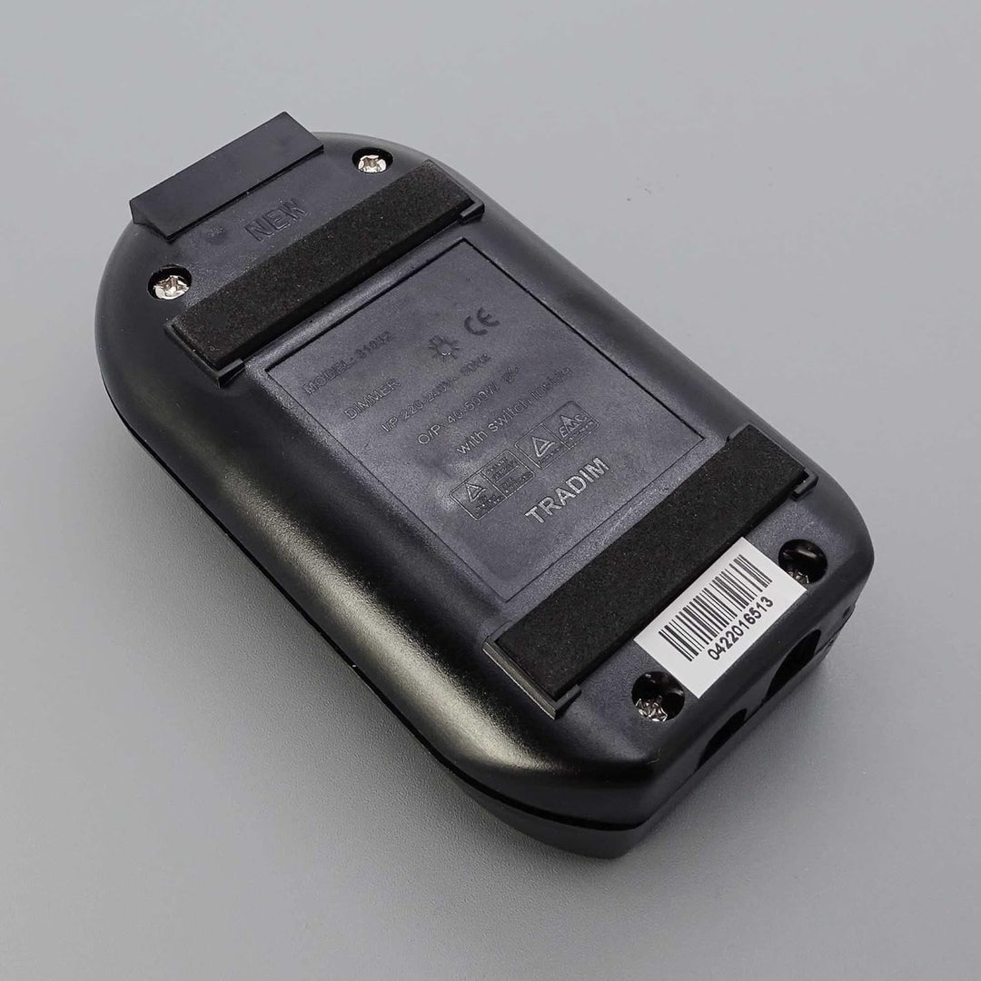 Fussdimmer 40-500W Schwarz Universal-Dimmer mit zwei Ausgängen für Glühlampen und Halogen mit Schieb