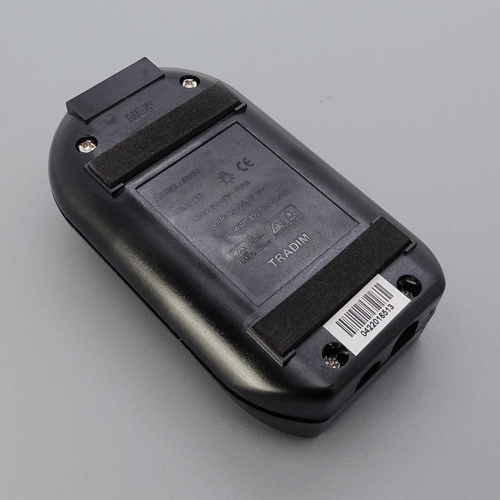 Fussdimmer 40-500W Schwarz Universal-Dimmer mit zwei Ausgängen für Glühlampen und Halogen mit Schieb