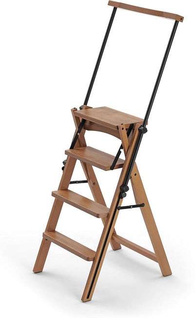 ARREDAMENTIITALIA Arredamenti Italia Stuhl/Leiter ELETTA, Holz - Verwandelbar - 4 Stufen -Farbe: Kir
