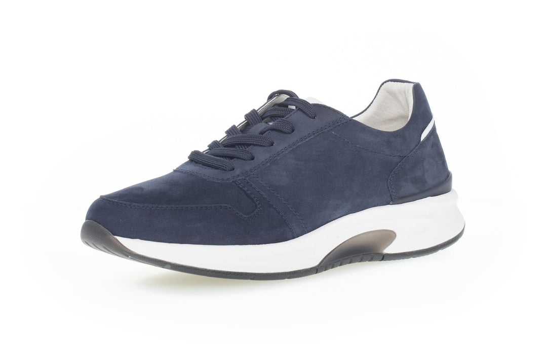 Pius Gabor Herren Sneaker Low, Männer Halbschuhe,Wechselfussbett 40.5 EU Blau Blue White, 40.5 EU Bl