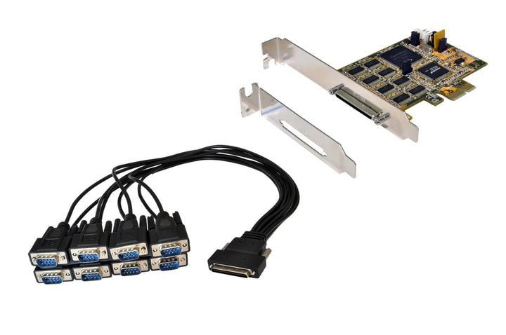 EXSYS EX-44388 8S PCIe Serial RS-232 Board incl. LP Bracket (SystemBase Chip-Set)