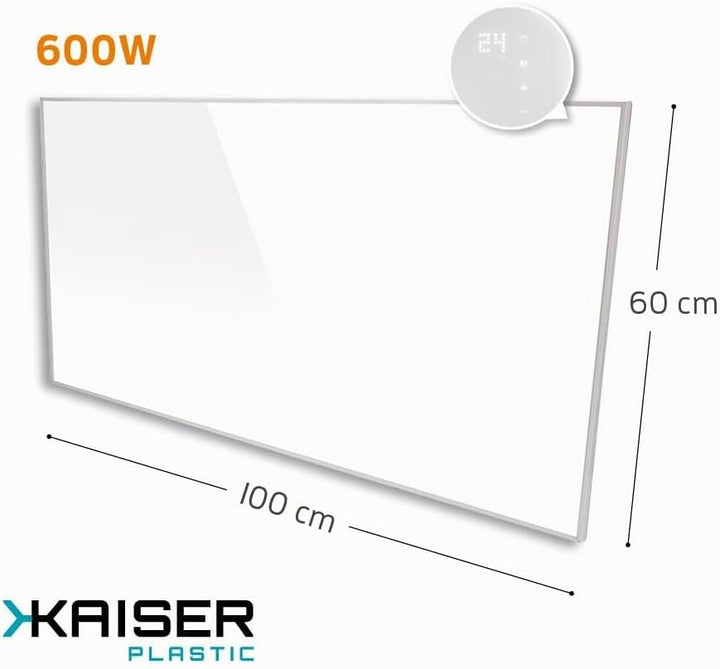 KAISER Infrarotheizung Wandheizung Deckenmontage mit Thermostat Heizpaneel mit Fernbedienung Elektro