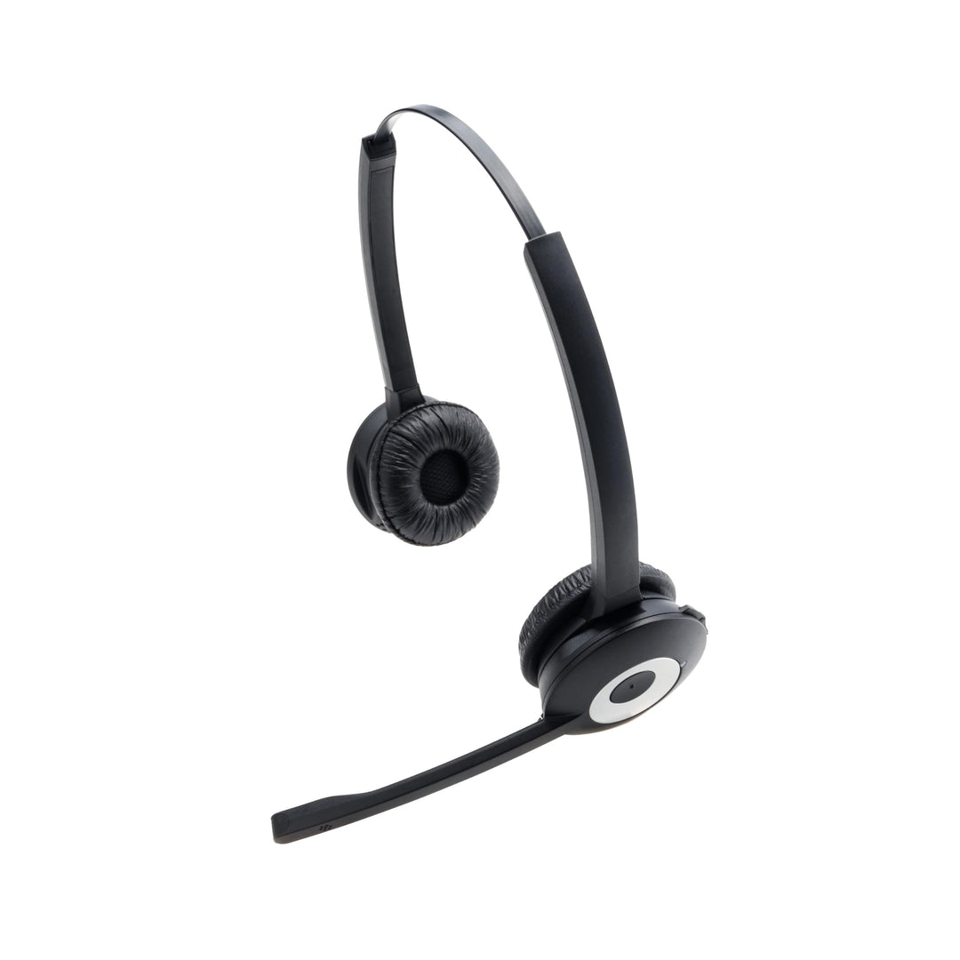 Jabra Pro 920 DECT Wireless On-Ear Stereo Headset - HD Voice and Noise-Cancellation with All-Day Bat
