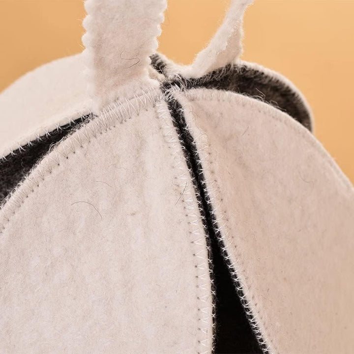 Sauna Hut Filz Wollkappe Für Sauna Anti -hitze Badkopf -Kappe Sauna Accessoires Für Heisses Dampfbad