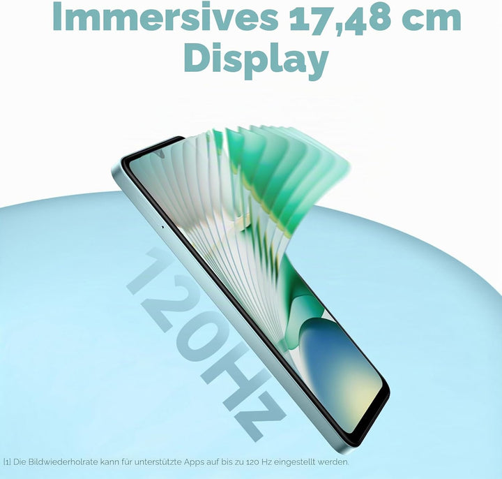 XIAOMI Redmi A5 Smartphone 6,88" 120Hz Display, 128GB+4GB, 32MP AI-Kamera, 5200 mAh Akku, Seiten-Fin