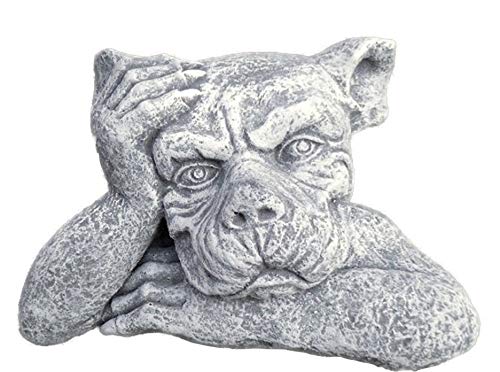 Steinfigur MAUERHOCKER Gargoyle, Frostfest bis -30°C, massiver Steinguss