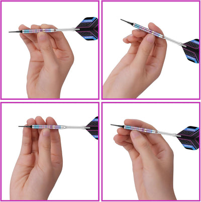 WIN.MAX Dartpfeile 90% Tungsten 3 Stück 90% Wolfram 16-18 Gramm Dart professionelle, Soft-Dartpfeile