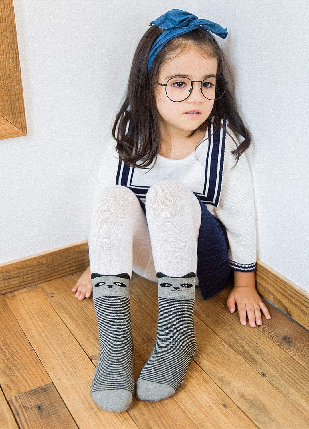 LOFIR Dicke Kinder Socken aus Baumwoll Winter Warme Thermo Socken für kleine Mädchen Jungen Kleinkin