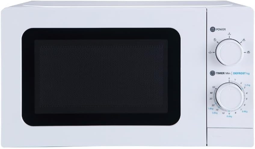 aro Mikrowelle MW10720, Stahl-SPCC, 43.9 x 33.4 x 25.8 cm, 20 L, 700 W, 5 Programme, Timerfunktion,