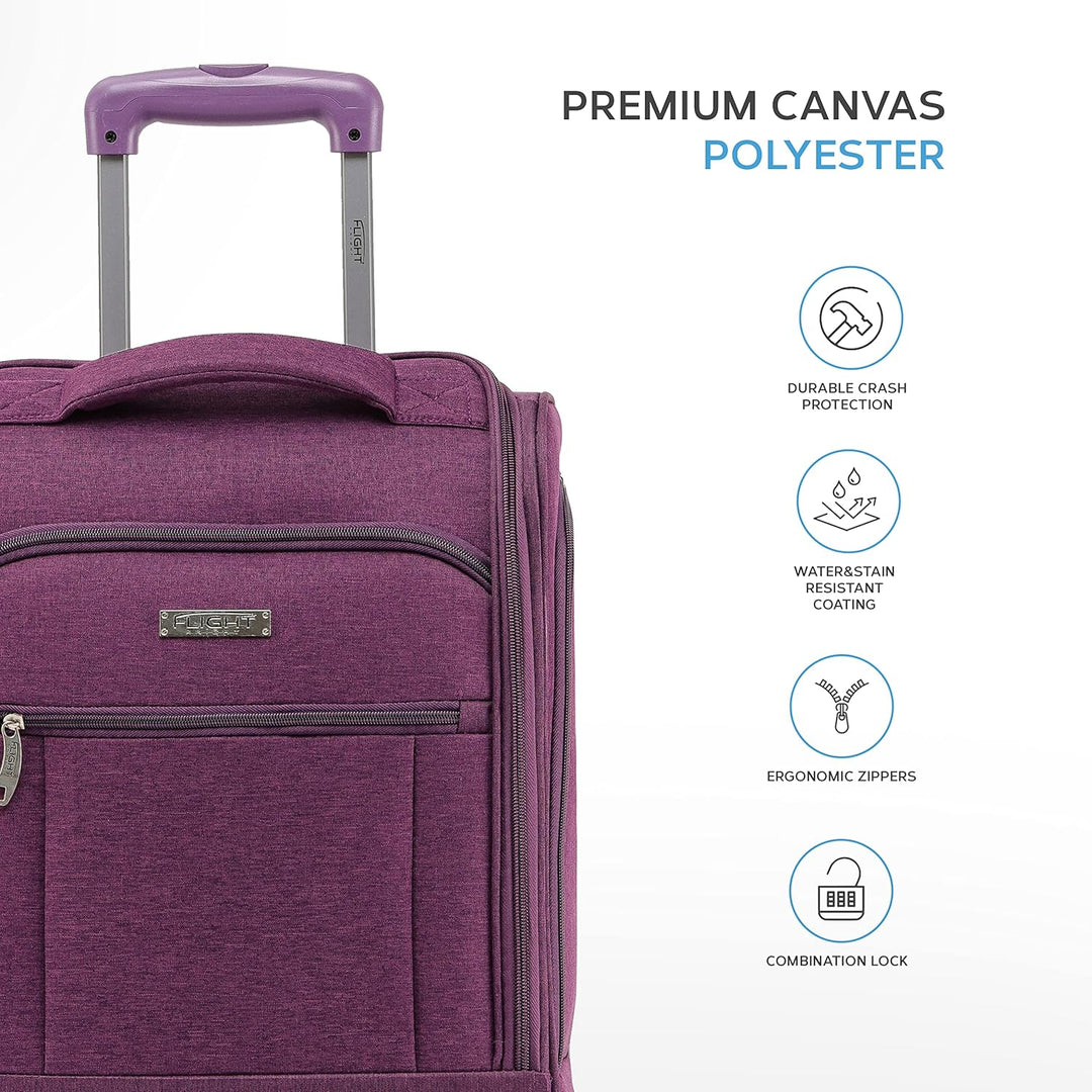 Flight Knight easyJet Underseat Carry On Non Priority Approved Handgepack Koffer - 2 Rader - Ultra L