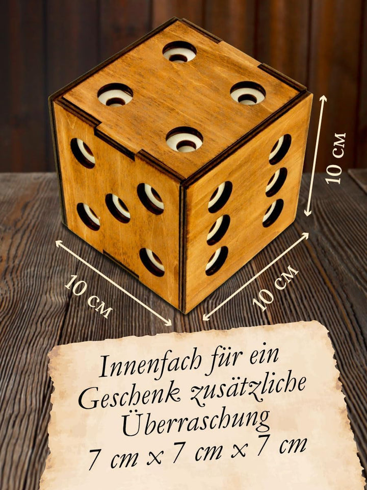 Logica Spiele Art. Würfel Geheimbox - Geheimschachtel - Schwierigkeit 5/6 Unglaublich - Geschenkbox