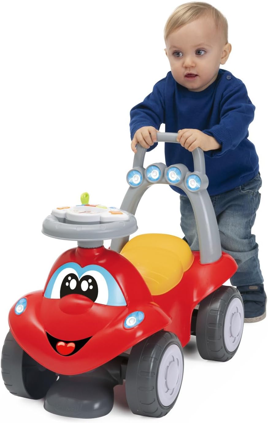 Chicco Ride-Along Billy Quattro, Mitfahrendes Kinderauto, 4in1 Spielmodi, Schaukelfunktion, erste Sc