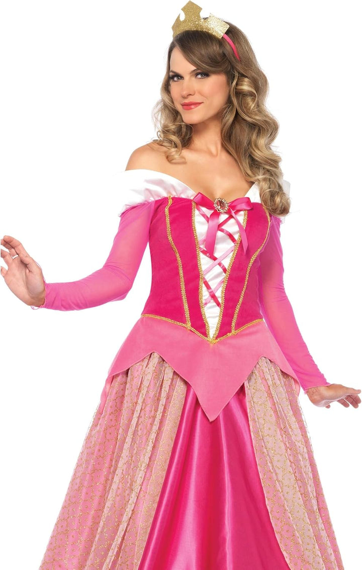 Leg Avenue 8561203005 85612-2Tl Set Prinzessin Aurora, Pink, L, Damen Sleeping Beauty Fasching Kostü