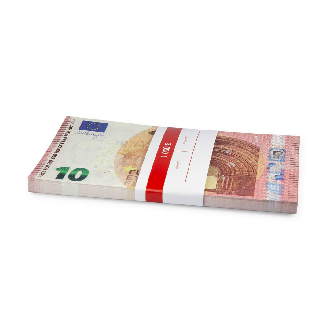 Litfax 10 € Euroschein/Euro-Geldscheine ca. 163 x 85 mm/banderoliert, je Pack. 75 Stück (5 PG) Spiel