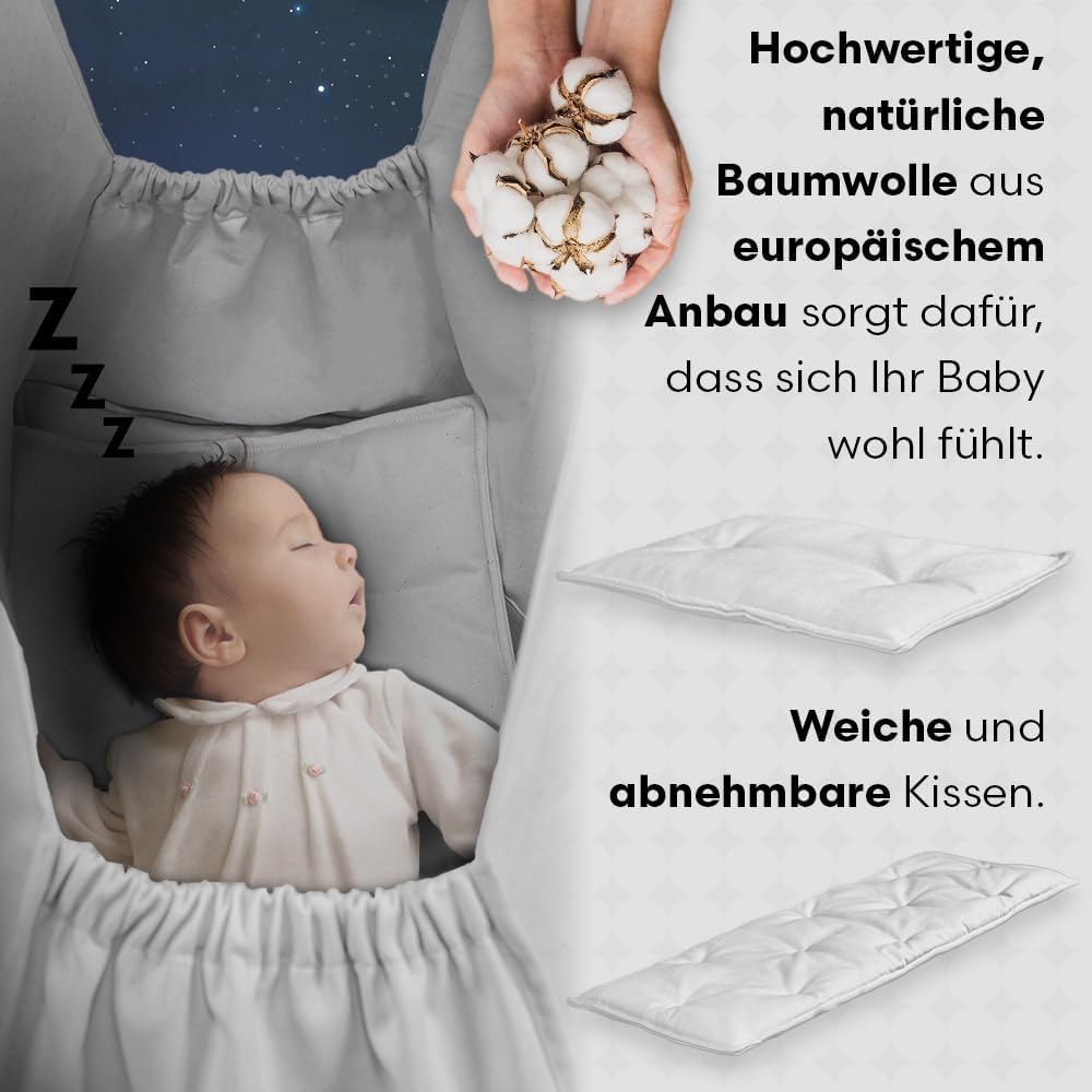Hängewiege für EIN Baby | Federwiege für EIN Baby | Wiege | Hammock | Federwippe | Baby Federwiege |