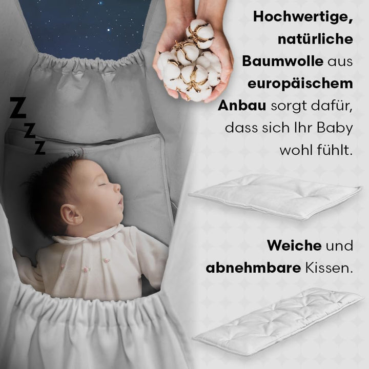 Hängewiege für EIN Baby | Federwiege für EIN Baby | Wiege | Hammock | Federwippe | Baby Federwiege |